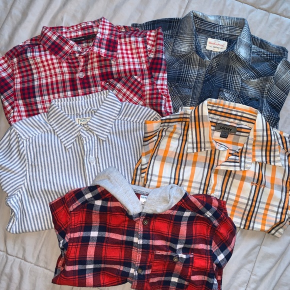 Boys Closet Clear out - 5 long sleeve button downs - Picture 1 of 6